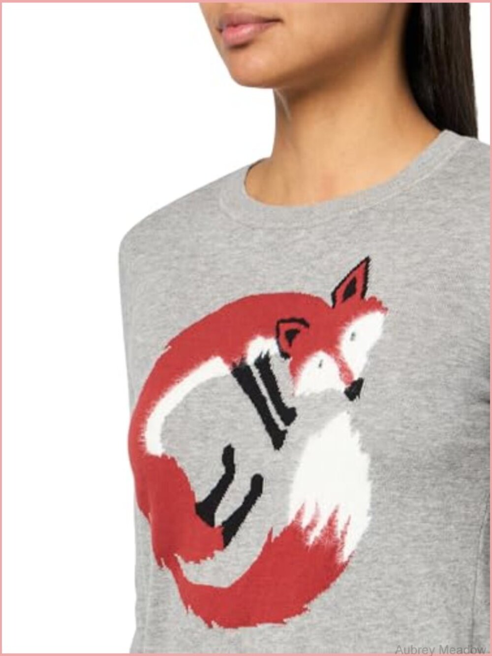 Graphic Critter Pullover Crewneck Sweater - Picture 3 of 3